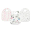 Aden + Anais (3Pack) Silky Soft Snap Bibs Meadowlark