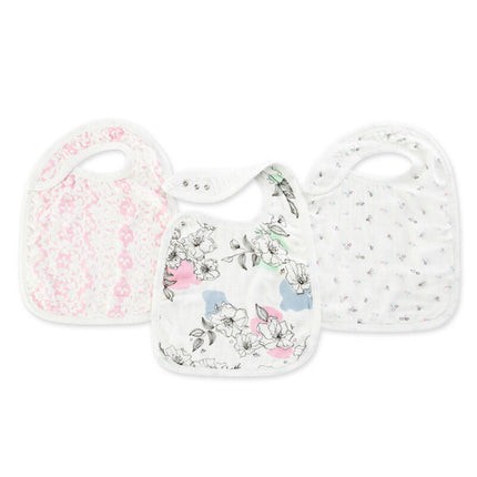 Aden + Anais (3Pack) Silky Soft Snap Bibs Meadowlark