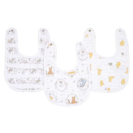 Aden + Anais (3pack) Baby Snap Bibs Winnie The Pooh