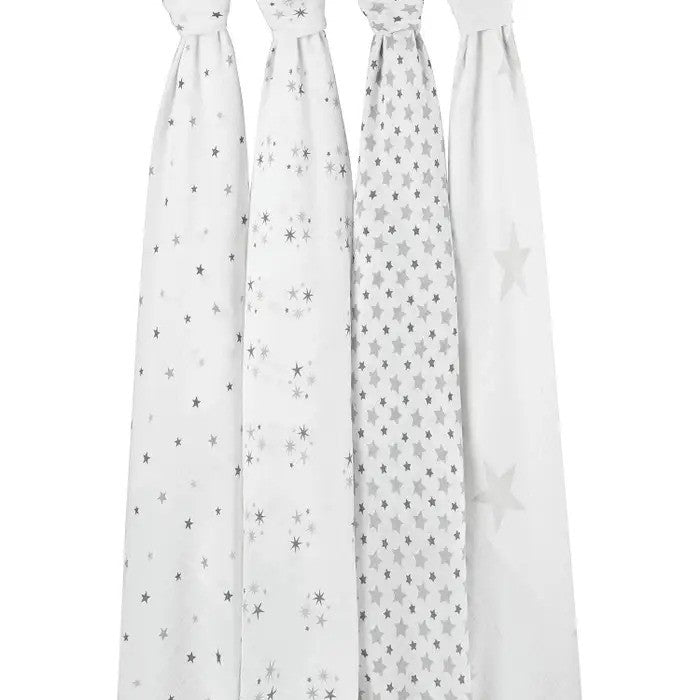 Aden + Anais (4Pack) Classic Swaddle Twinkle Package May Vary Large