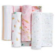 Aden + Anais (4Pack) Swaddle Blanket Essentials Cotton Muslin Ice Cream