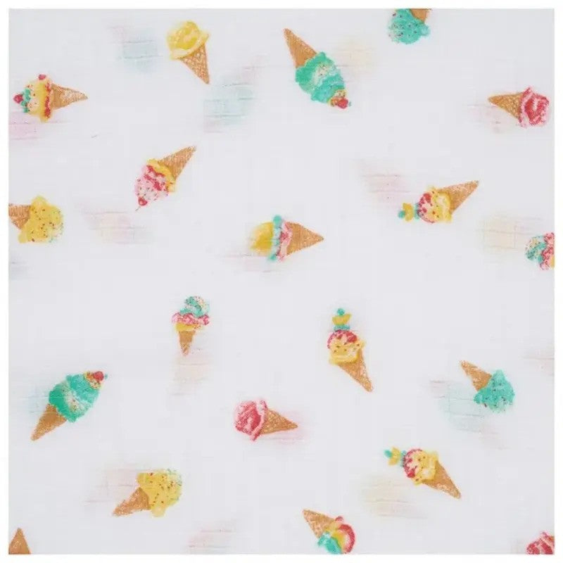 Aden + Anais (4Pack) Swaddle Blanket Essentials Cotton Muslin Ice Cream