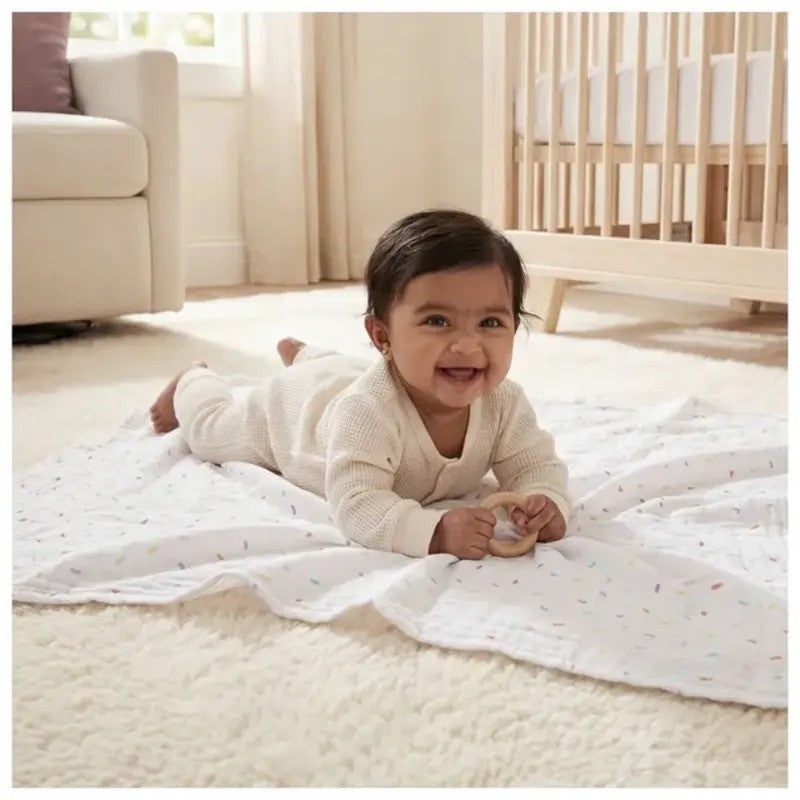 Aden + Anais (4Pack) Swaddle Blanket Essentials Cotton Muslin Ice Cream