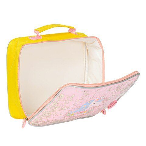 A Little Lovely Company Cool Bag Glitter Unicorn Yellow