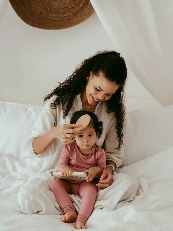 Anvi Baby 100% Natural Baby Wooden Hair Brush (Set Of 3)