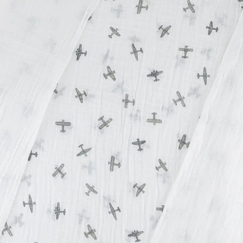 Anvi Baby Cotton Swaddle (90X101 cm Set of 3) Airplane