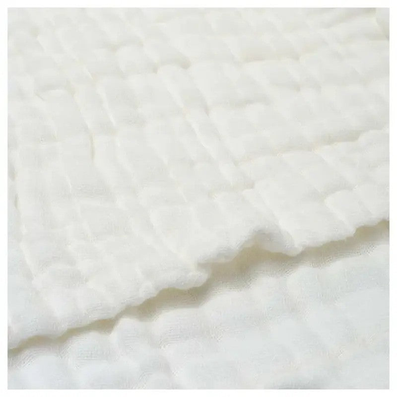 Anvi Baby Muslin Bath Towel Organic Cotton (105X105CM Set Of 2) Green & White