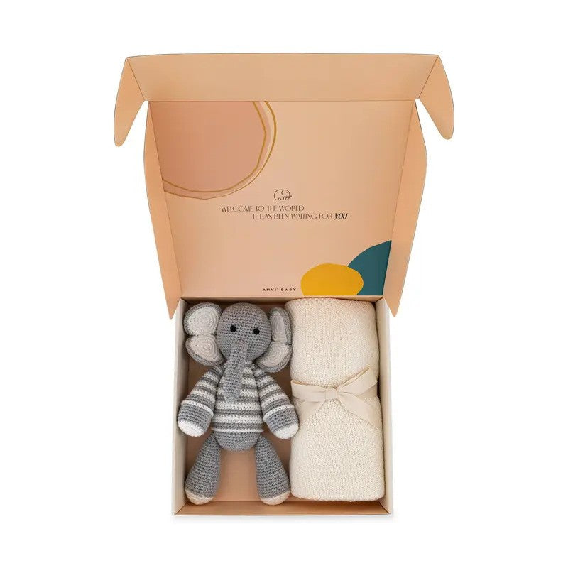 Anvi Baby Newborn (2pcs) Gift Set Tusker Dreams