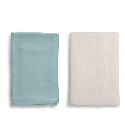 Anvi Baby Organic Bamboo Muslin Swaddle Wrap Set of 2 Cloudy Sky