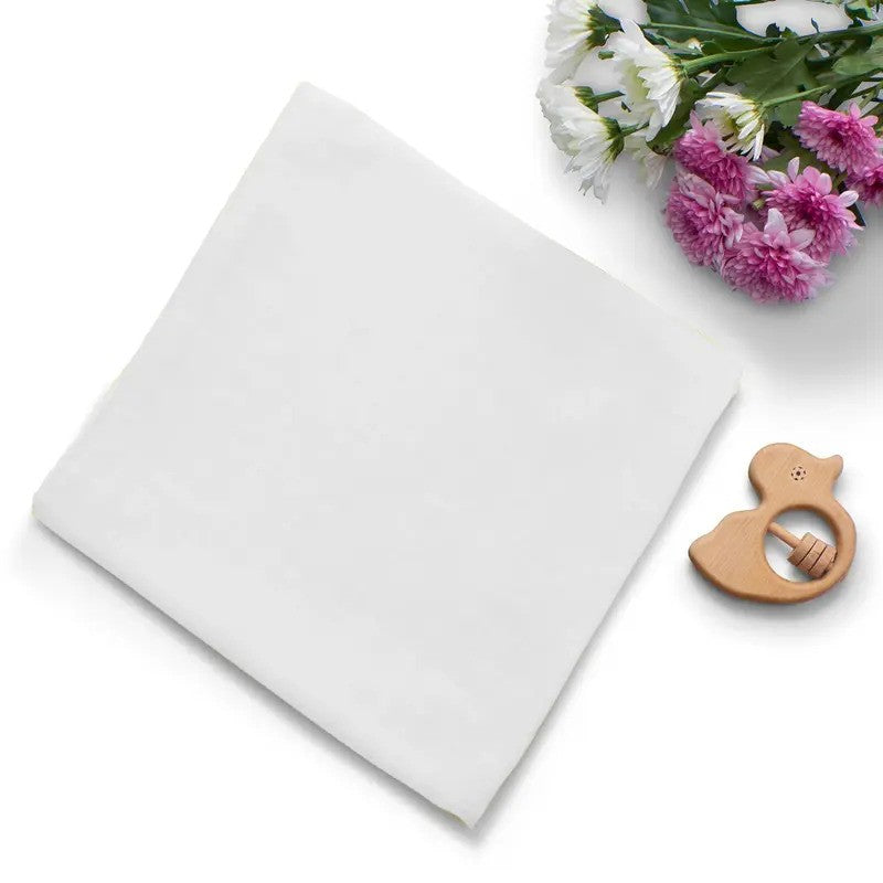 Anvi Baby Organic Bamboo Muslin Swaddle Wrap White Mist