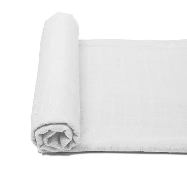 Anvi Baby Organic Bamboo Muslin Swaddle Wrap White Mist