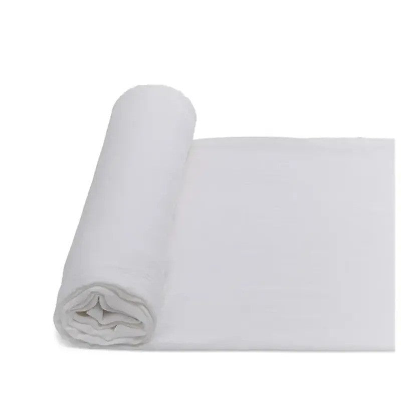 Anvi Baby Organic Bamboo Swaddle (120x120CM) & Beanie (0-5M) White