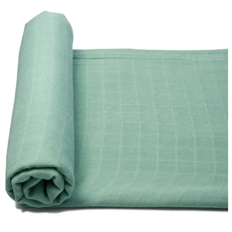 Anvi Baby Organic Muslin Swaddle Wrap (120x120cm) Azure Sky