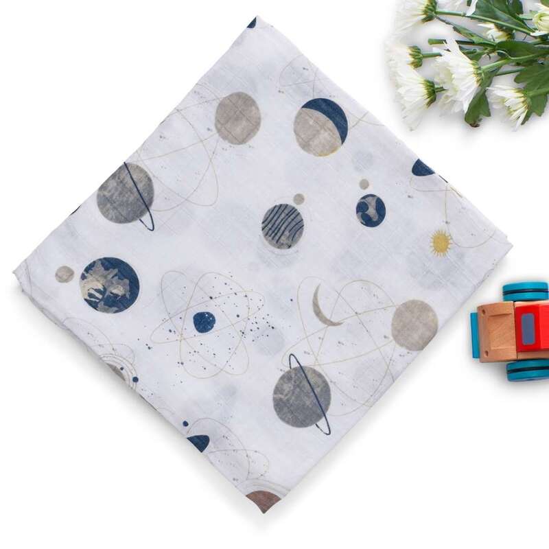 Anvi Baby Muslin Swaddle (120x120cm) Planetary Forces