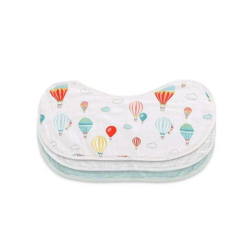 Anvi Baby Set of 3 Organic Bamboo Burp & Bib Cloth Balloons