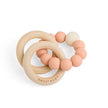 Anvi Baby Wood & Silicone Teether Peachy Keen