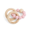 Anvi Baby Wood & Silicone Teether Periwinkle