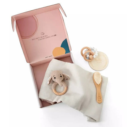 Anvi™ Baby Newborn Baby 5 Pieces Gift Set Elephant