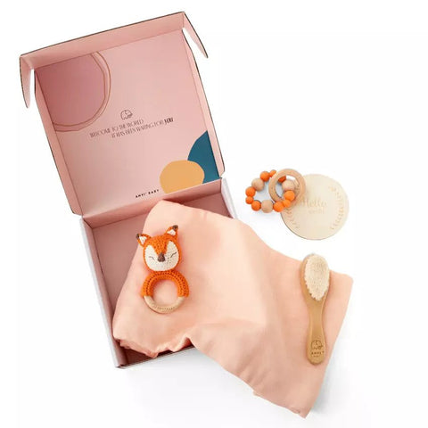 Anvi Baby Newborn Baby (5 Pcs) Gift Set Fox