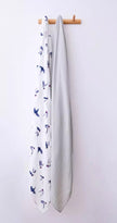 Anvi Baby Organic Bamboo Swaddle Unisex Set of 2 The Swallow White & Grey