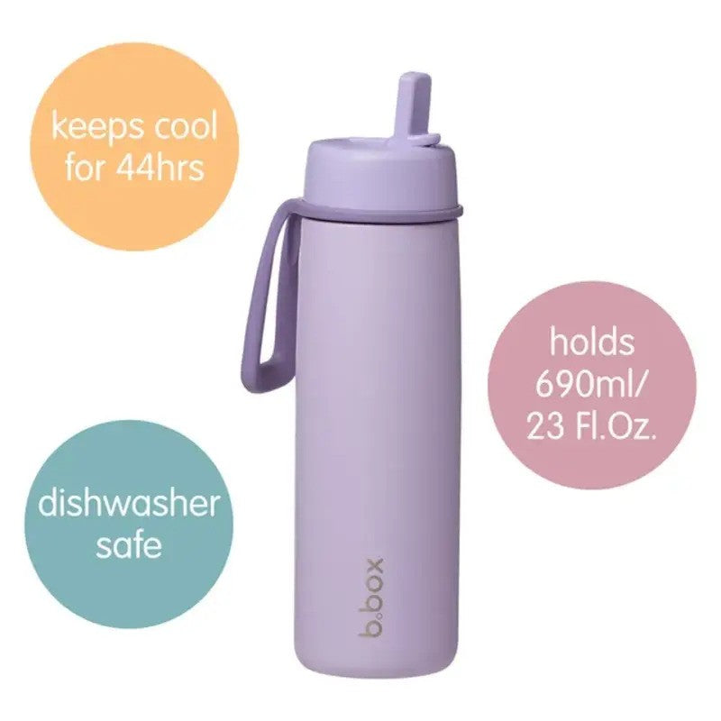 b.box Insulated Flip Top Bottle (23fl.oz) Lilac Love