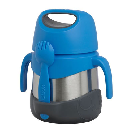 b.box Insulated Food Jar (11.3fl.oz) & Spork Blue Slate