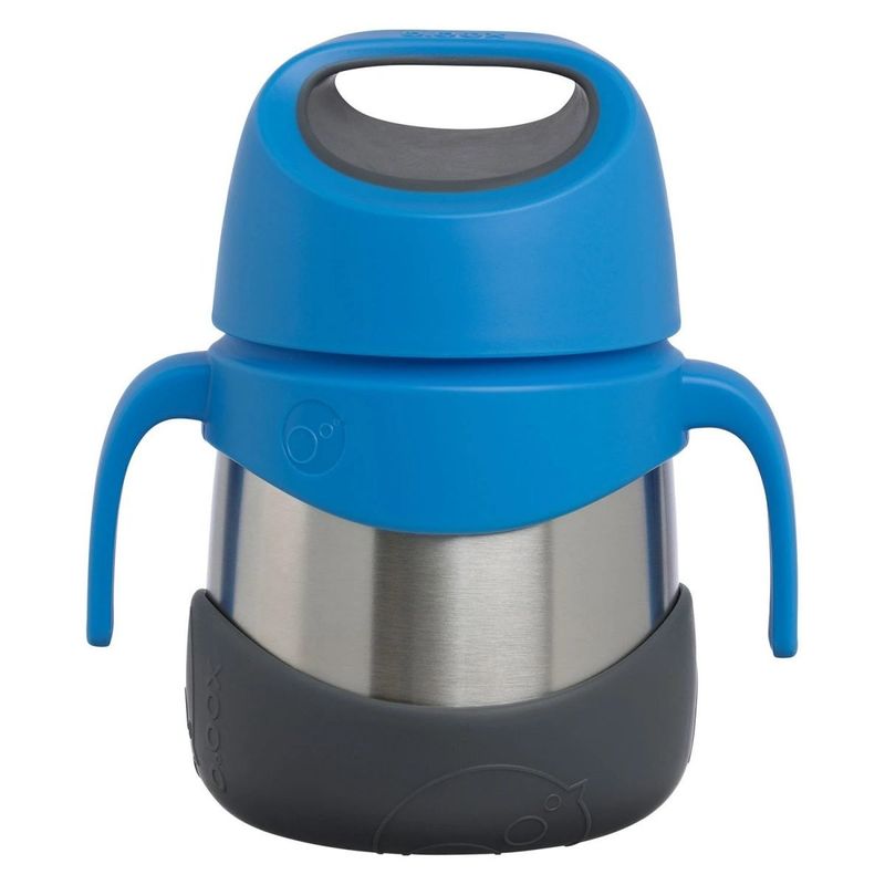 b.box Insulated Food Jar (11.3fl.oz) & Spork Blue Slate
