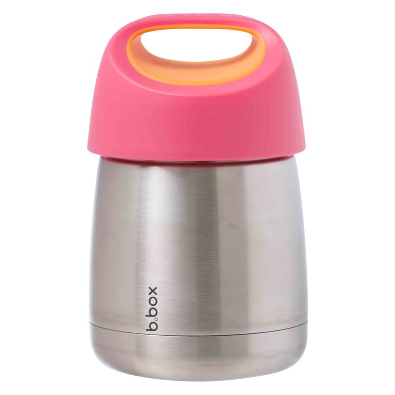 B.Box Insulated Food Jar &(11.3Fl. Oz) Spork Strawberry Shake