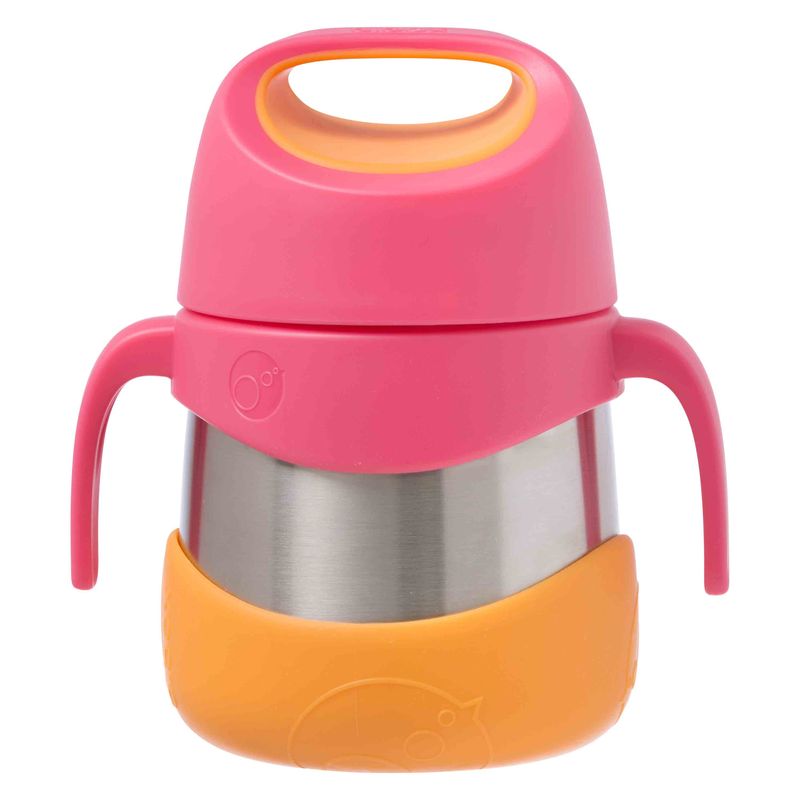 b.box Insulated Food Jar (11.3fl.oz) & Spork Strawberry Shake