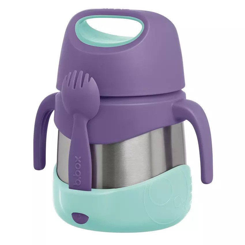 B.Box Insulated Food Jar & Spork 335ML – Lilac Pop