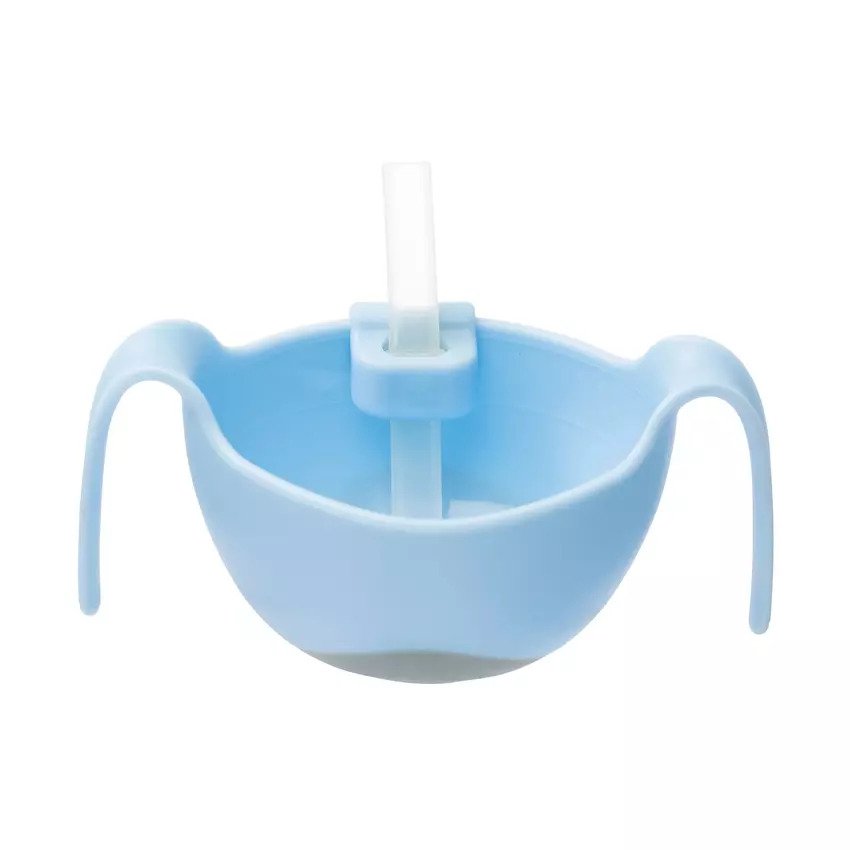 B.Box Toddler Bowl + Straw - Bubblegum