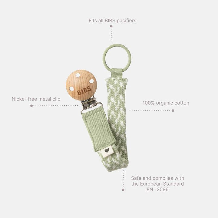 Bibs X Liberty Pacifier Clip Capel Sage