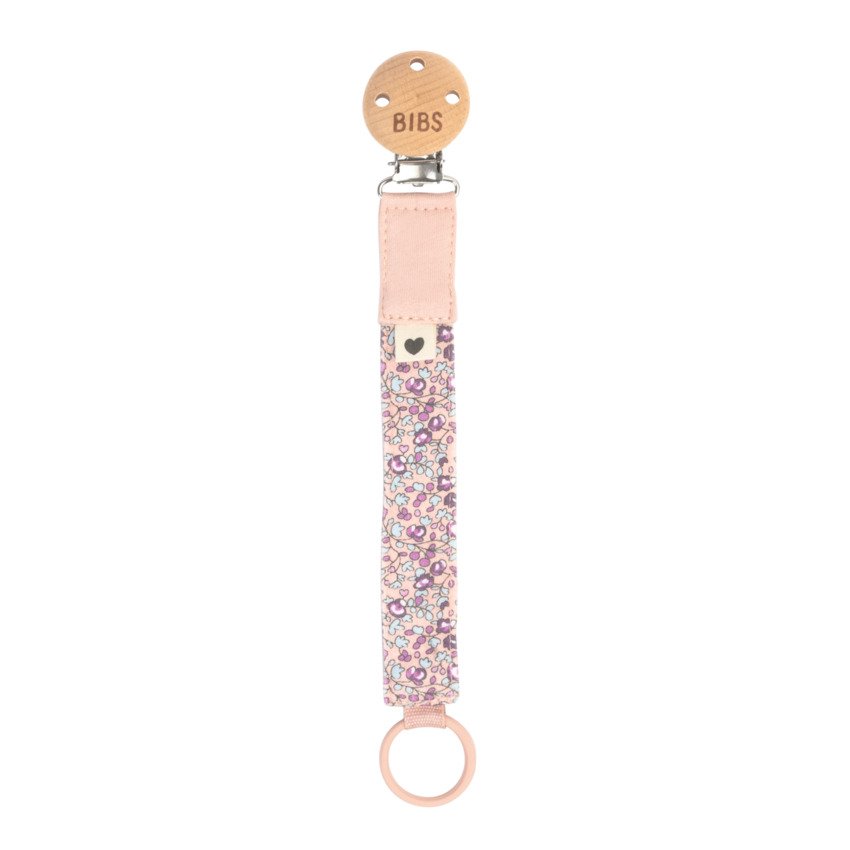 Bibs X Liberty Pacifier Clip Eloise Blush