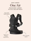 BabyBjorn Baby Carrier One Air 3D Mesh Black