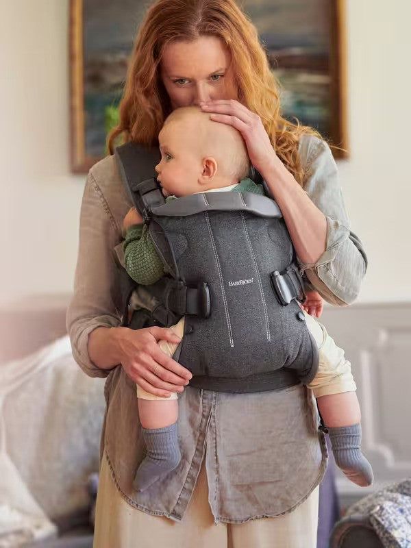 BabyBjorn Baby Carrier One Woven Denim gray-Dark Gray