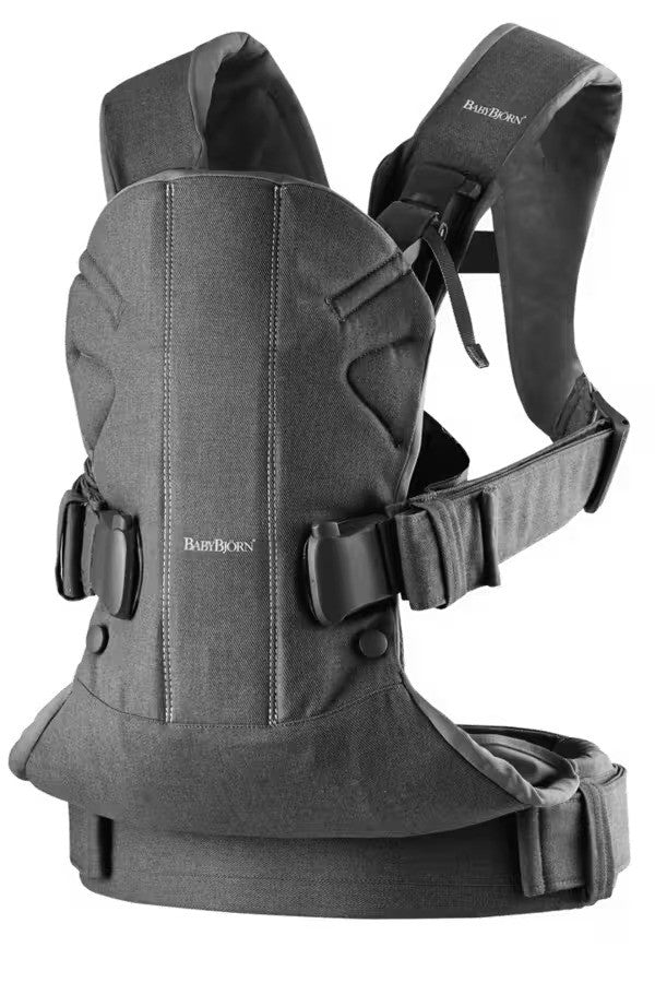 BabyBjorn Baby Carrier One Woven Denim gray-Dark Gray