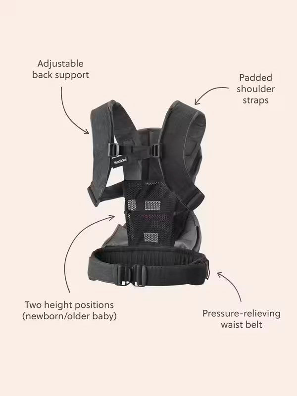 BabyBjorn Baby Carrier One Woven Denim gray-Dark Gray