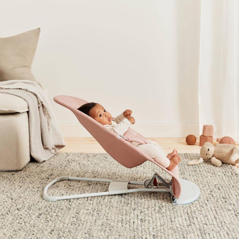 Babybjorn Bouncer Bliss Woven Petal Quilt Dusty Pink