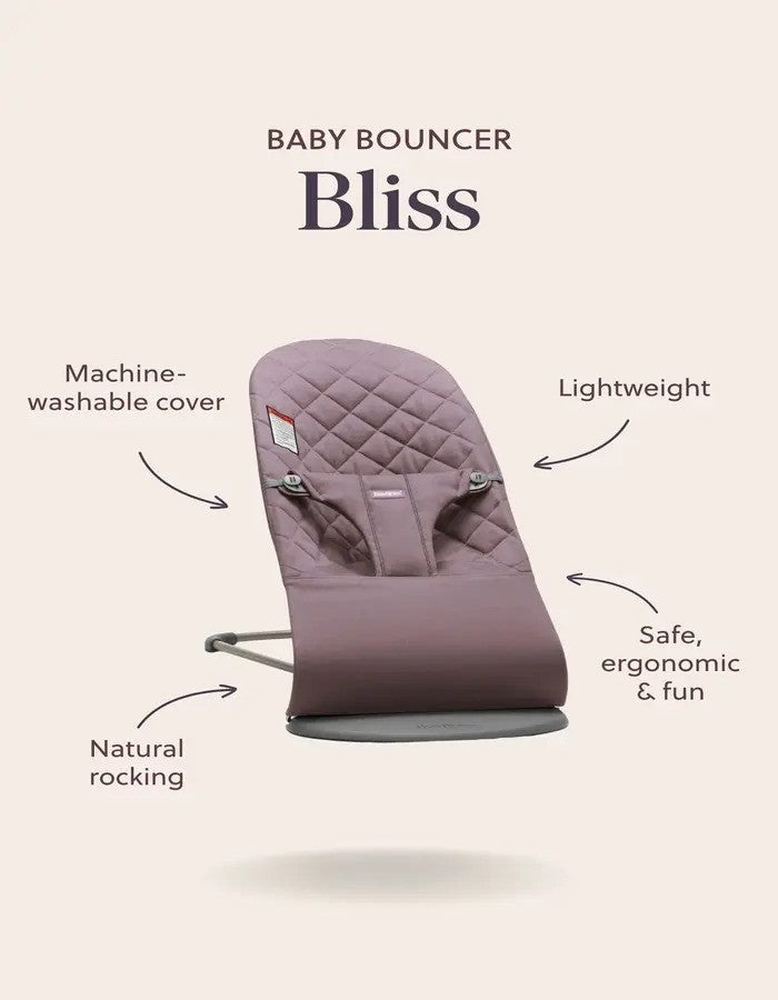 BabyBjorn Bouncer Bliss Navy Blue Mesh