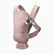 BabyBjorn Baby Carrier Mini, Woven, Dusty Pink