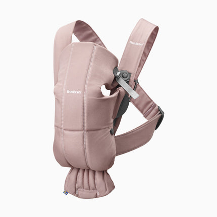BabyBjorn Baby Carrier Mini, Woven, Dusty Pink