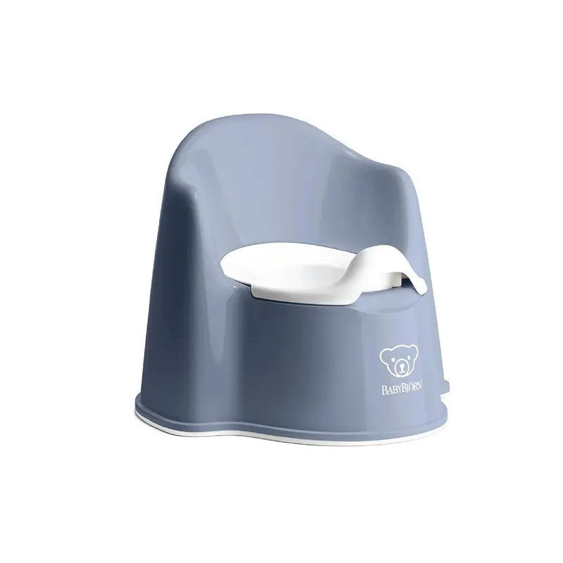 BabyBjorn Potty Chair (Deep Blue & White)