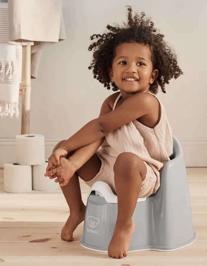 BabyBjorn Potty Chair (Grey & White)