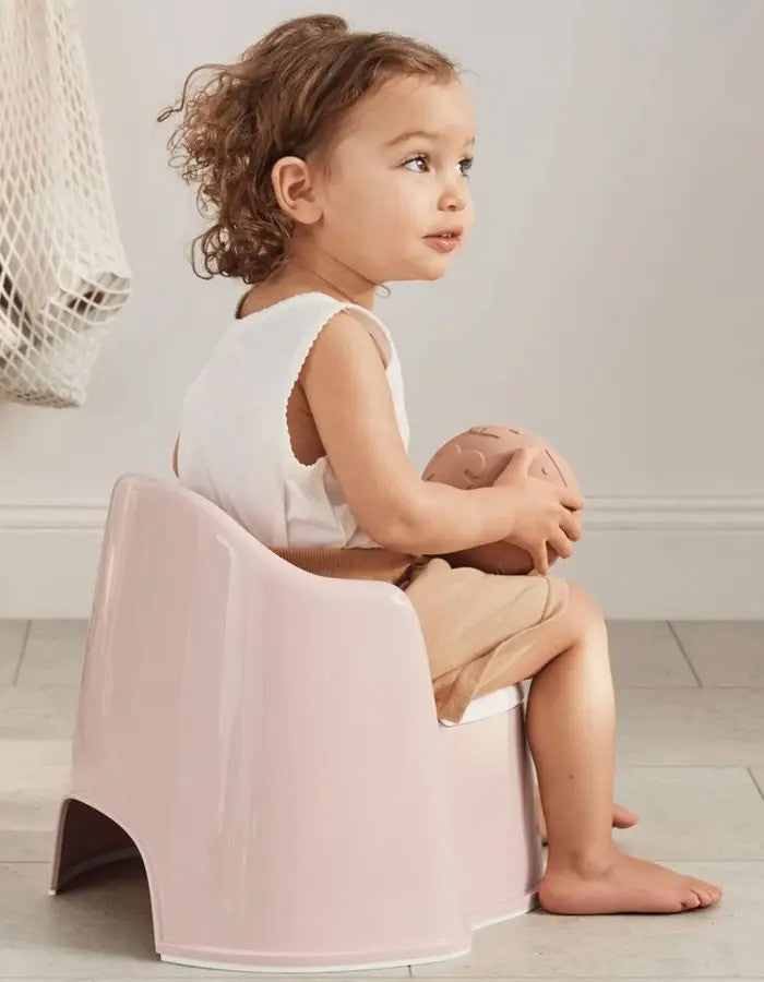 BabyBjorn Potty Chair (Powder Pink & White)