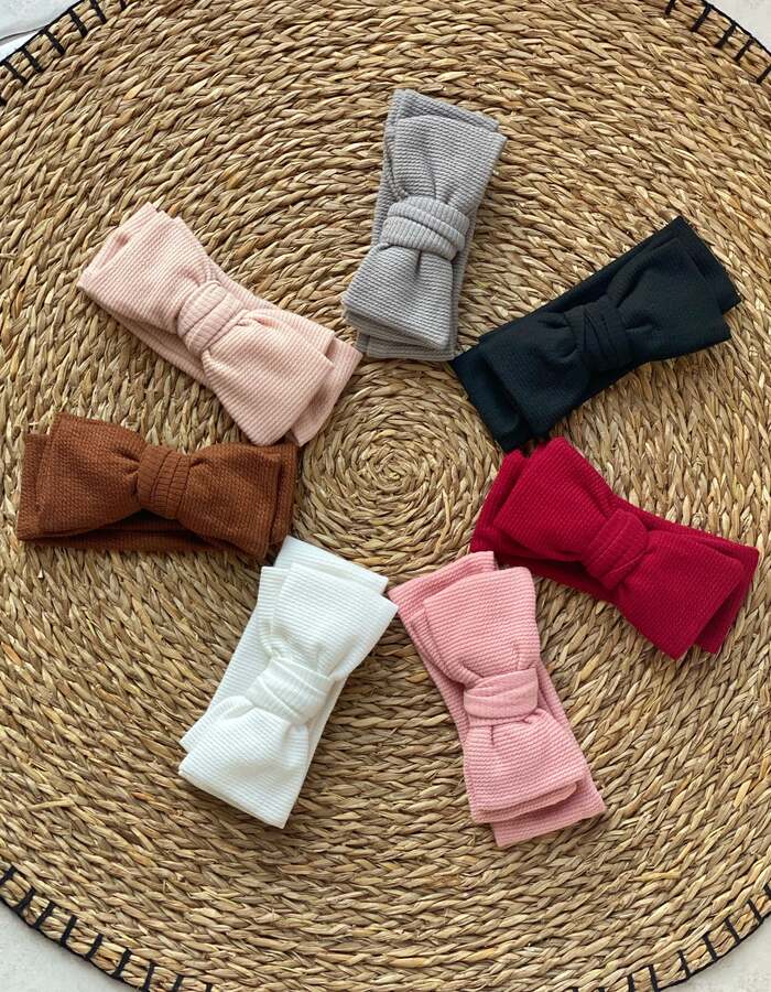 Baby Boss ME Cotton Headband Bow Beige