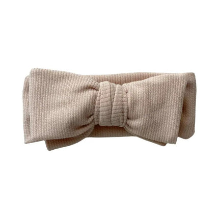 Baby Boss ME Cotton Headband Bow Beige