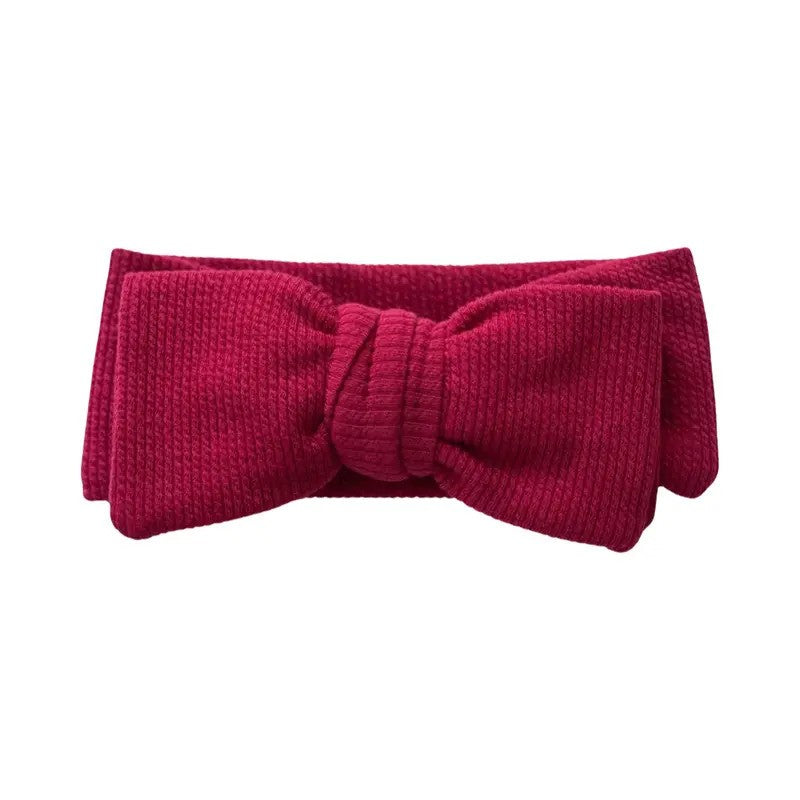 Baby Boss ME Cotton Headband Bow Red