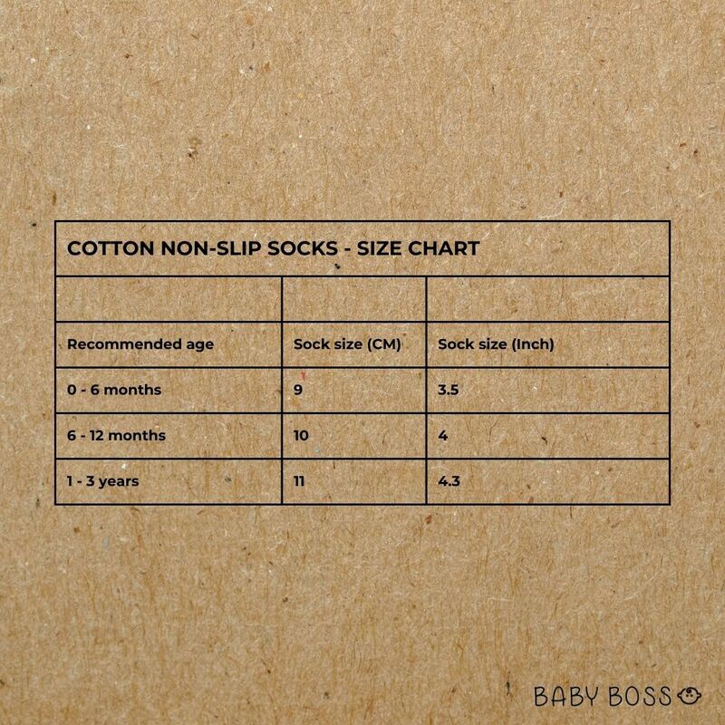 Baby Boss ME Cotton Non-slip Socks - Set Green, Blue & Light Grey