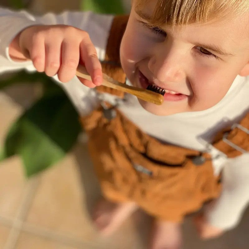 Baby Boss ME Kids Bamboo Toothbrush Black (From Birth)