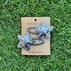 Baby Boss ME Kids Hair Clip Star (2Pack) Silver